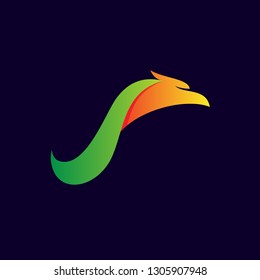 Letter J Eagle Logo Vector