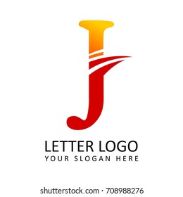 Letter J Flash Logo