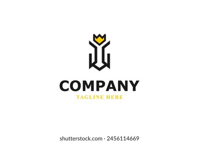 letter j i g and crown logo