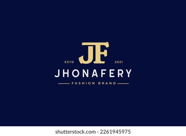 Letter J G logo vintage style design concept. Initial symbol for brand corporate business identity. Alphabet vector elements