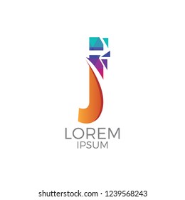 Letter 'j' Geometric
