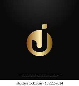 Letter J Gold Logo Icon Monogram Stock Vector (royalty Free) 1551157814 