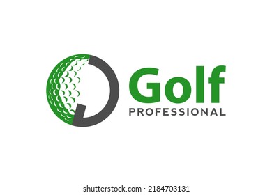 Letter J for Golf logo design vector template, Vector label of golf, Logo of golf championship, illustration, Creative icon, design