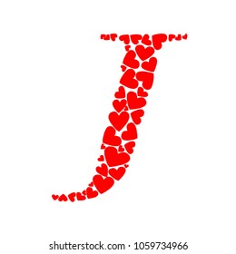 Letter J heart