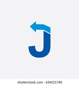 letter J icon logo