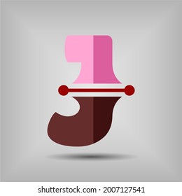 Icono de letra J y plantilla de logotipo. Nuevo diseño y elegante concepto tipográfico. Dos colores. Archivo EPS.