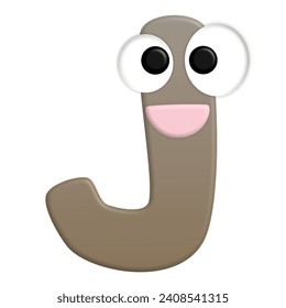Letter J illustration for kids