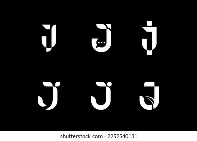 Letter J initial logo icon design template. elegant, modern, luxury, abstract, simple,technology