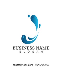 Letter J Initial Logo Template Design