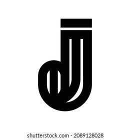 letter J initial monogram logo icon vector template