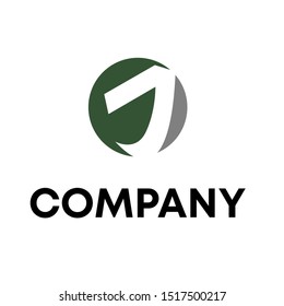letter J initial shape logo design