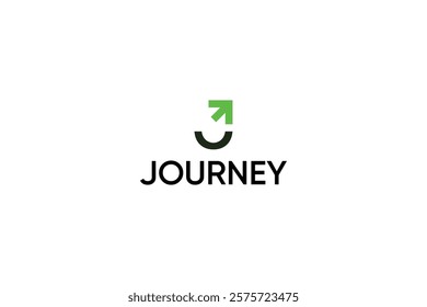 Letter J journey green company logo