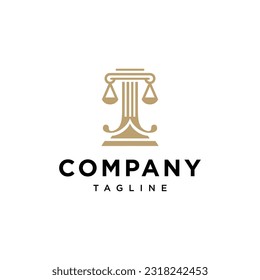 Letter J justice scale law logo icon vector template.eps