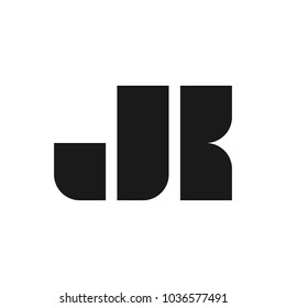 letter J and K vector logo.