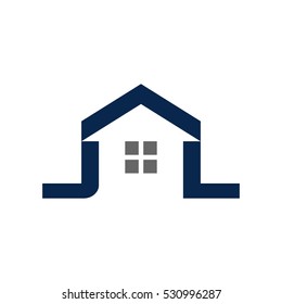 letter J and L logo vector.