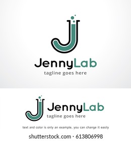 Letter J Lab Logo Template Design Vector, Emblem, Design Concept, Creative Symbol, Icon