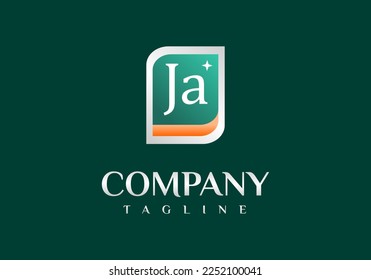 letra J, logotipo A, adecuado para el símbolo inicial de la empresa.