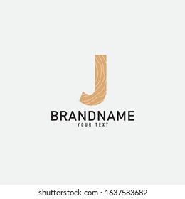 Letter J logo abstract. simple elegant design