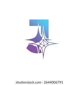 Letter J logo, J logo, AI logo set, modern and minimal design, tech-inspired, colorful icons and symbols, suitable for artificial intelligence, innovation, branding, startups, and digital identity.