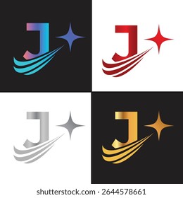 Letter J logo, J logo, AI logo set, modern and minimal design, tech-inspired, colorful icons and symbols, suitable for artificial intelligence, innovation, branding, startups, and digital identity.