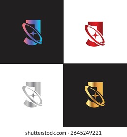 Letter J logo, J logo, AI logo set, modern and minimal design, tech-inspired, colorful icons and symbols, suitable for artificial intelligence, innovation, branding, startups, and digital identity.
