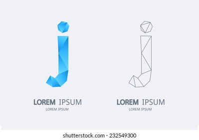 Letter J logo. Alphabet logotype vector design.