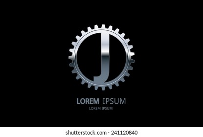 Letter J logo. Alphabet logotype vector design.