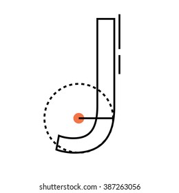 Letter J logo. Alphabet logotype vector design.