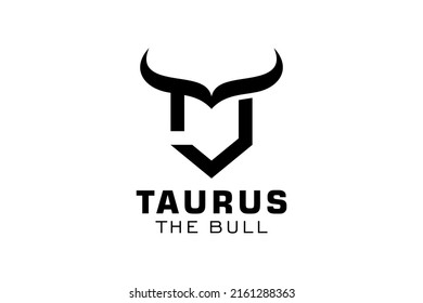 Letter J logo, Bull logo,head bull logo, monogram Logo Design Template