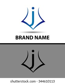 Letter J logo. Business logo vector illustration
