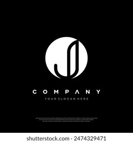 Letter J logo Circle Design Best Premium Design Logo