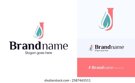 Letter J logo combination with leaf icon, Symbol usable used for growing Business, Skin care, Boutique, Identity, Beauty salon, Fashion, Jewelry, Hotel, Beauty products, Spa, etc. Feminine style logo