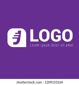 letter J logo concept