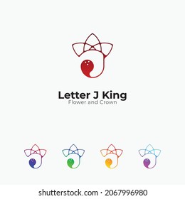 letter j logo with crown on top