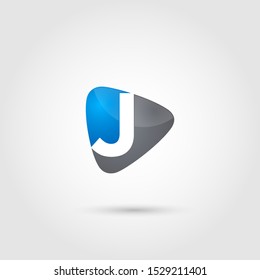 Letter J Logo Design. Creative Letter J Logo design vector template. Type Characters Logotype symbols. Vector Illustrator Eps.10 - Vector