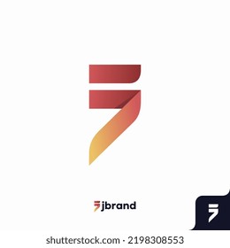 Letter J Logo Design, Creative Minimal Modern icon