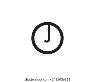 Diseño de logotipo de carta J, logotipo de carta creativa J