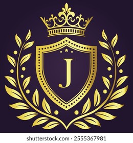 Letter J Logo Design, Creative Minimal JJ Monogram. abstract vector logo monogram. J Flower logo Wedding. Elegant monogram. Illustration of wedding monogram logo with flower frame.

