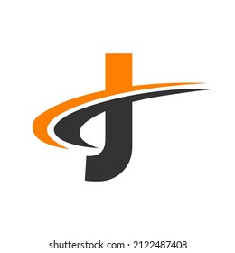Letter J Logo Design For Marketing And Finance Business. Initial J Logotype Sign