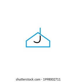 letter J logo design, real estate design, minimal and simple design 