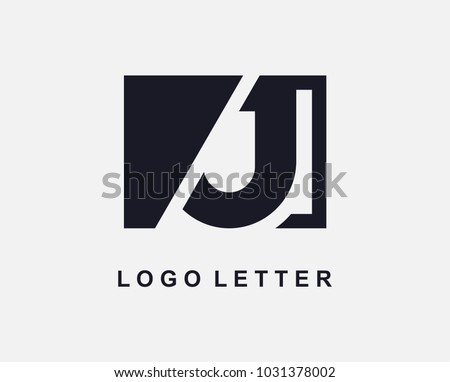 Letter J Logo Design With Square