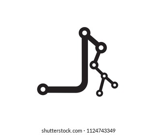 Letter J Logo Design Template