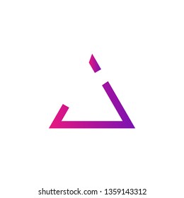 Letter J logo design template element. Minimal unique modern creative trendy business initial based icon logo. Vector illustration. Abstract template. Creative letter.