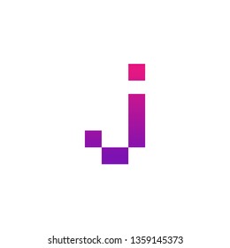 Letter J logo design template element. Minimal unique modern creative trendy business initial based icon logo. Vector illustration. Abstract template. Creative letter.