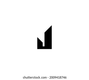 Plantilla de diseño de logotipo de carta J