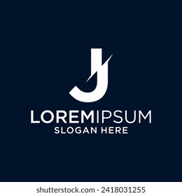 plantilla de diseño de logotipo de letra j