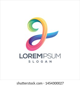 ilustración vectorial del logotipo de la letra j