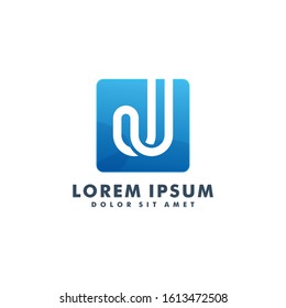 Letter J logo design vector