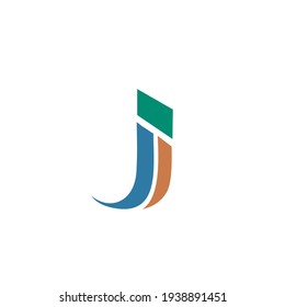 Letter j logo design in vector