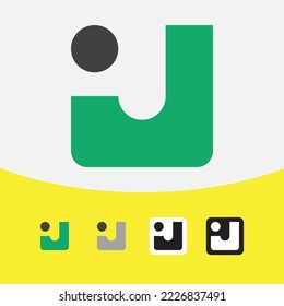 vector de diseño del logotipo de la letra J.